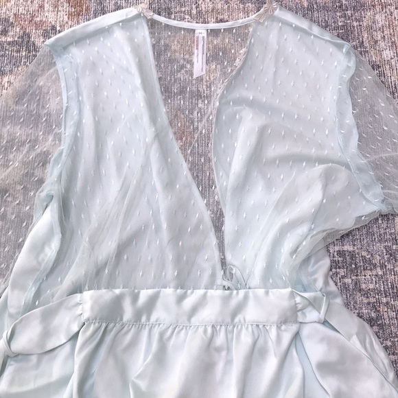 FLORA NIKROOZ Bridal Robe-Sea Glass--Sz M (NWT) - Picture 7 of 12